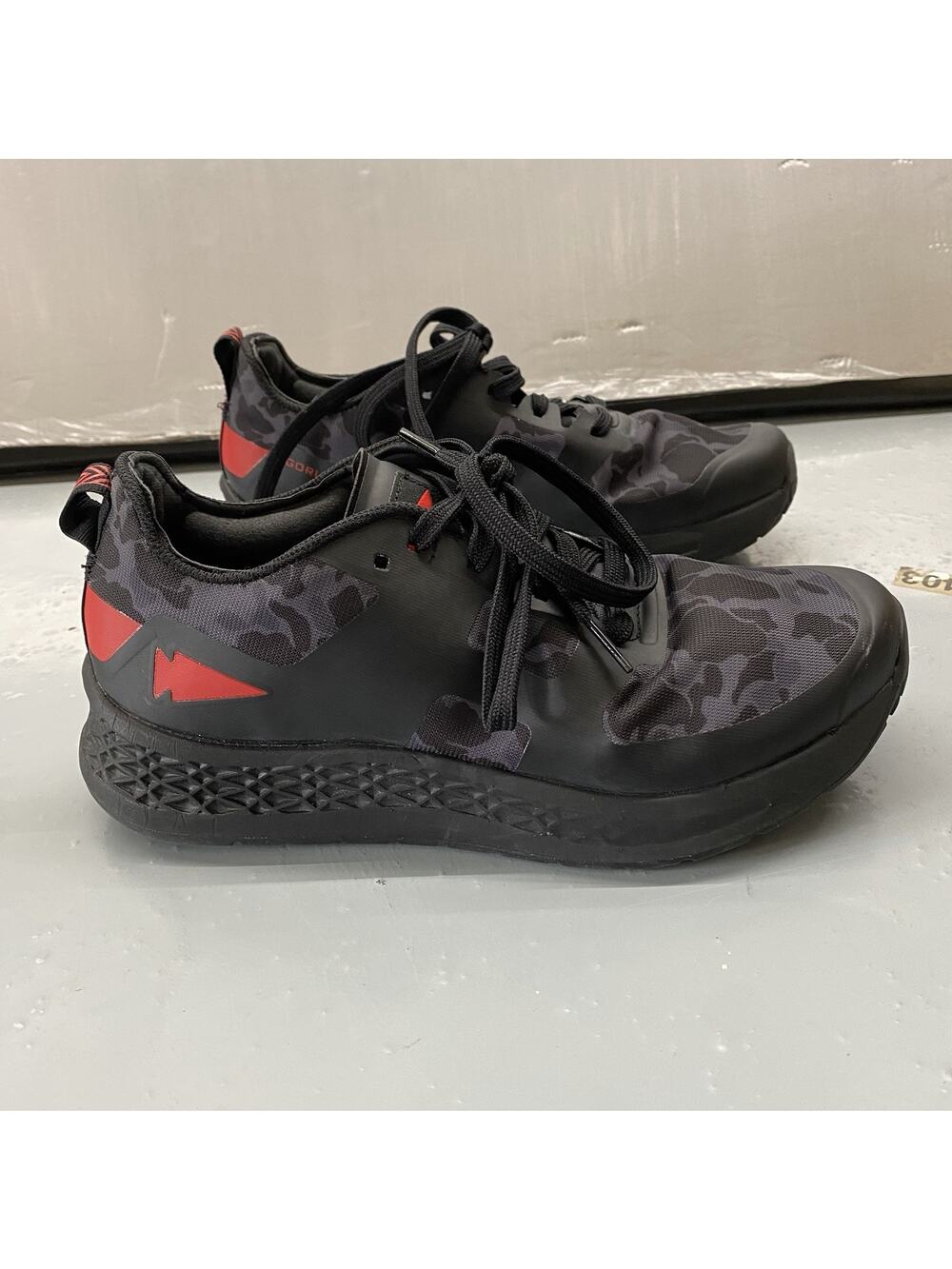 GORUCK Rough Runner Shoe Unisex Sz Womens 9.5 Mens 7.5 Black Gray Camo Red